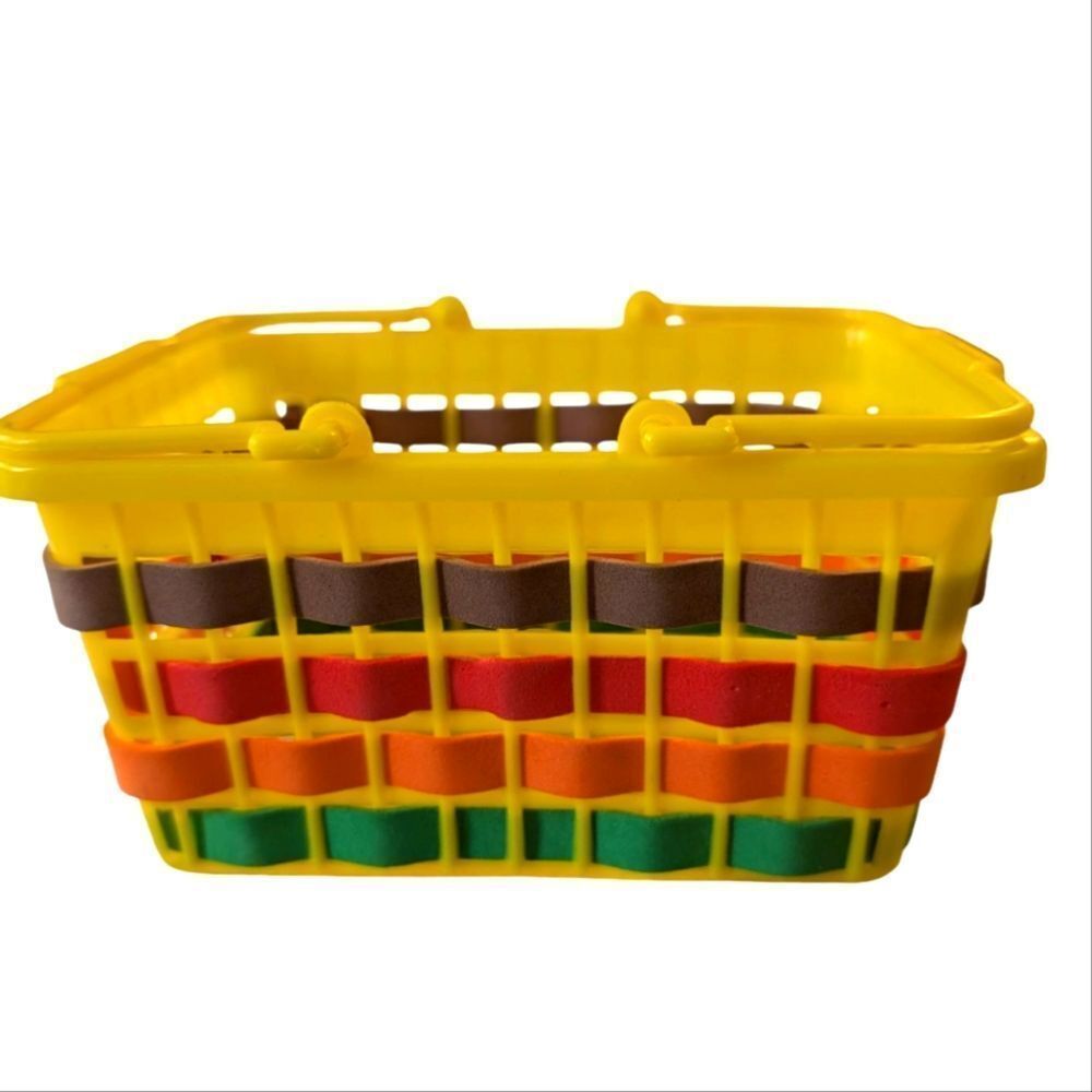 Vintage Small Plastic Colorful‎ Storage Easter Basket